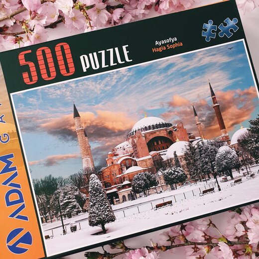 500 Teile Puzzle mit schnen Motiven