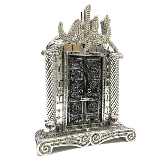Tür der Kaaba in Silber als Dekoartikel, 25 cm