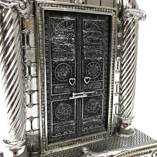 Tür der Kaaba in Silber als Dekoartikel, 25 cm