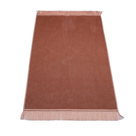 Blanker Gebetsteppich ohne Ornamente, 70 x 110 cm Traubenrosa