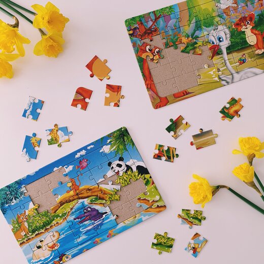 Kartonpuzzle mit verschiedenen Motiven 20x30 cm 30 Teile