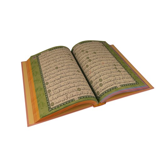 Regenbogen Quran, Madina Hafs, 24,5 x 16 cm (orta boy) Rosa