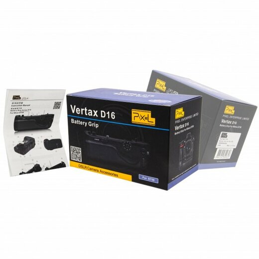 Batteriegriff Pixel Vertax D16 fuer Nikon D750, Handgriff aehnlich Nikon MB-D16 (B Ware)